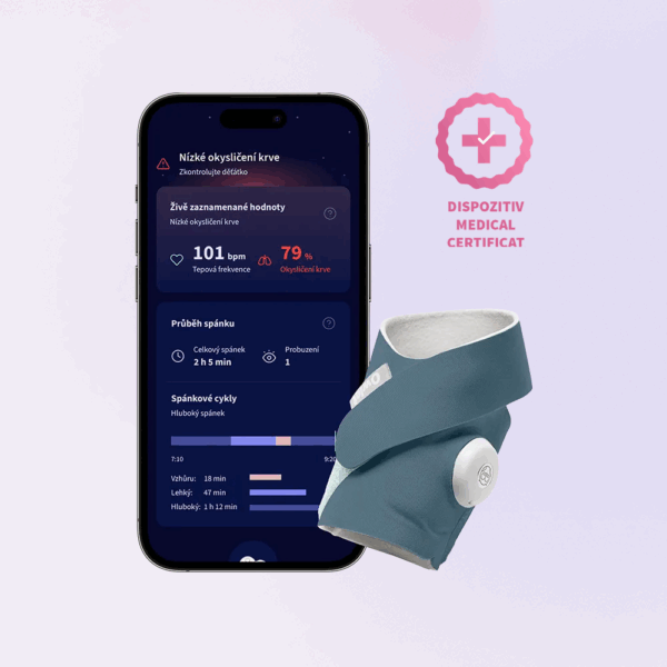 Owlet Dream Sock<sup>TM</sup> – Șosetă inteligentă 0-18 luni (Albastru)